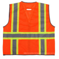 High Visibility Reflective Warning Vest with Zipper